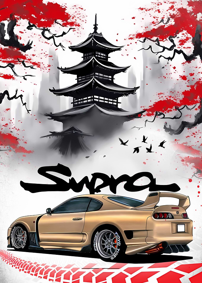Toyota Supra MK4 Art