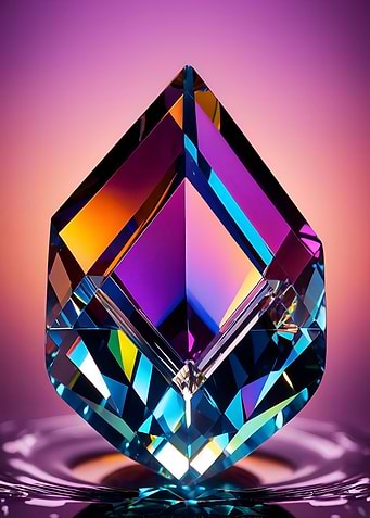 Purple Crystal Jewel Light