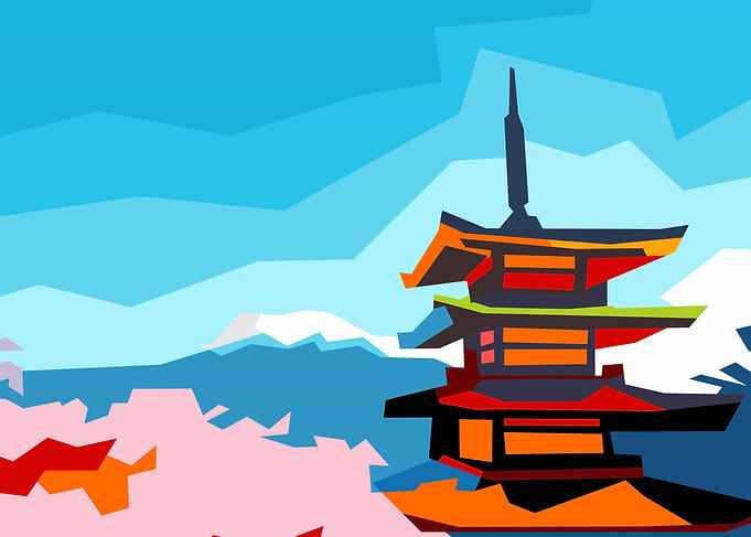 pop art mount fuji