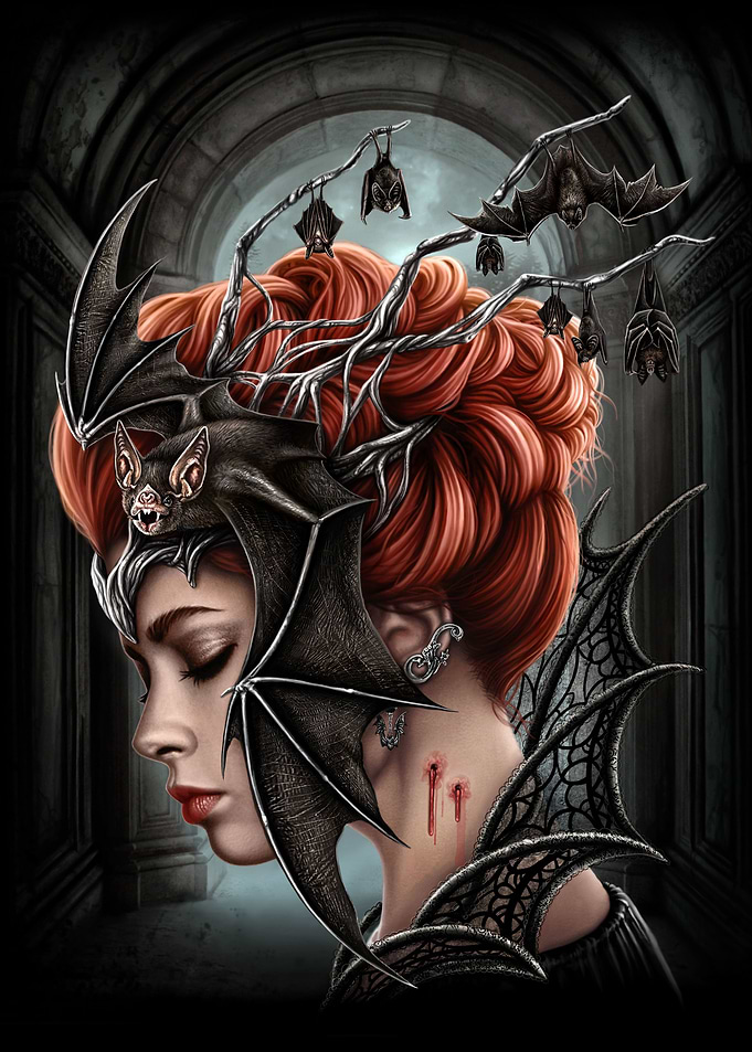 Vampire Queen with Bats