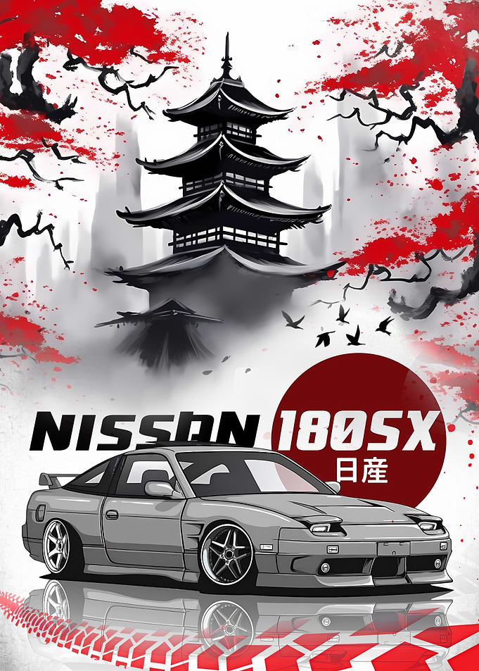 Nissan In The Rain