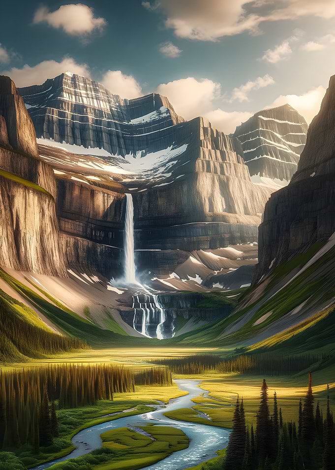Waterfall in Forest