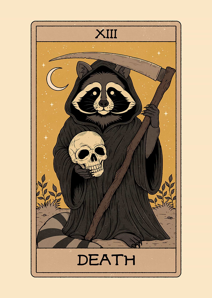Death Raccoons Tarot