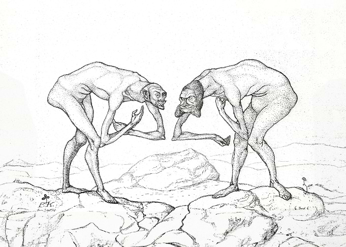 Two Men Meet