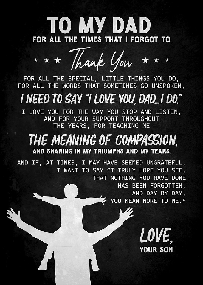 TO MY DAD