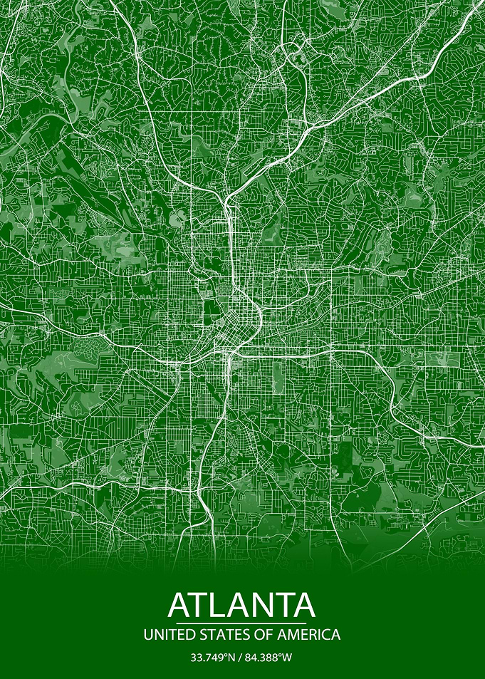 Atlanta Georgia Green Map