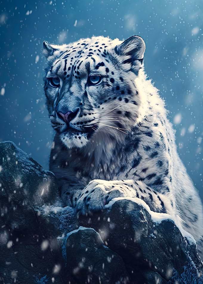 White Tiger Snow Nature