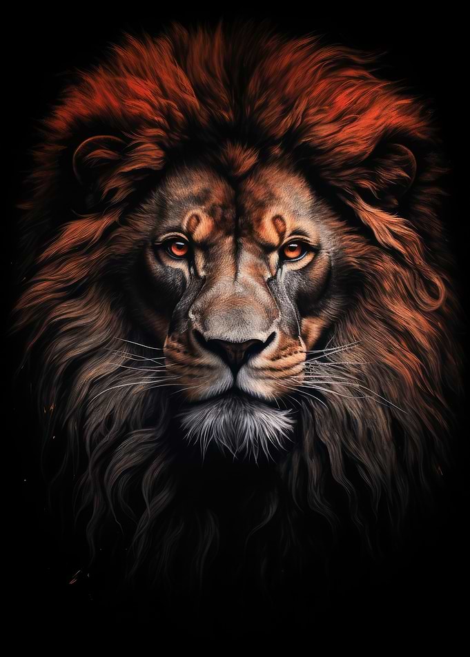 Majestic Lion Portrait