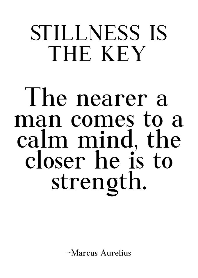 Stillness Is The Key