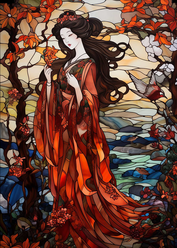 Stained Glass Geisha
