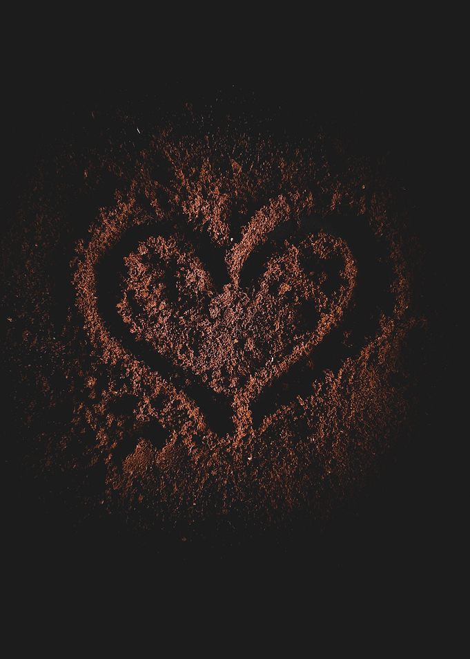 Love Sign on Ground Coffee
