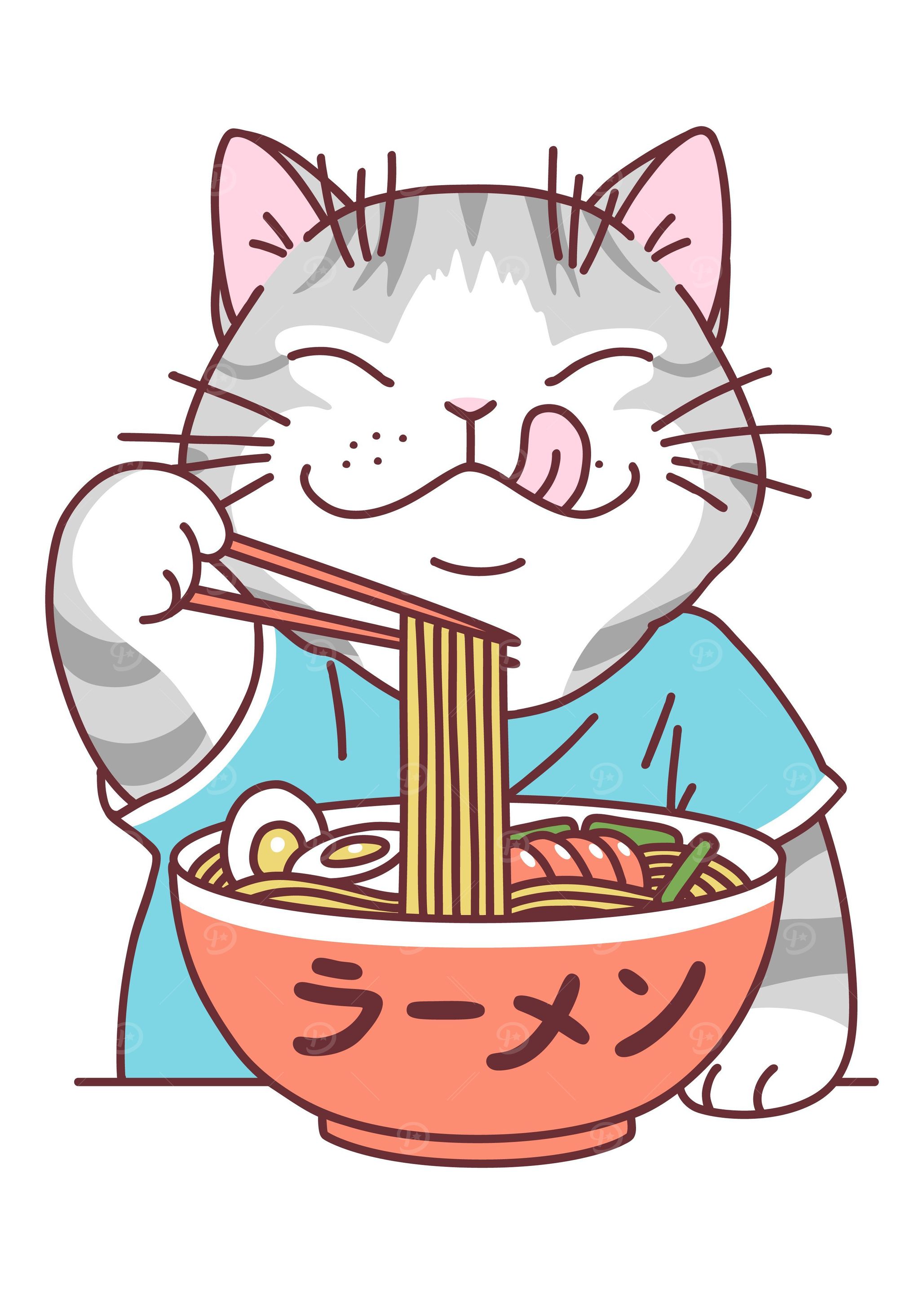 Ramen Cat Anime Bowl