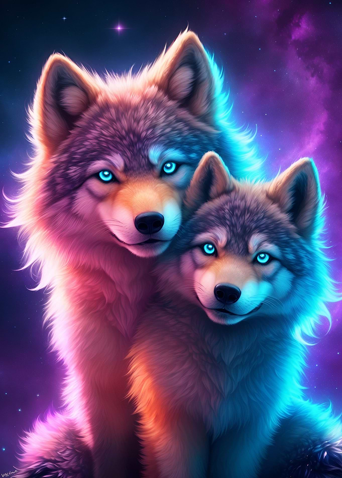 Colorful brothers