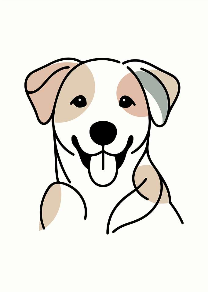 Vibrant Dog Art