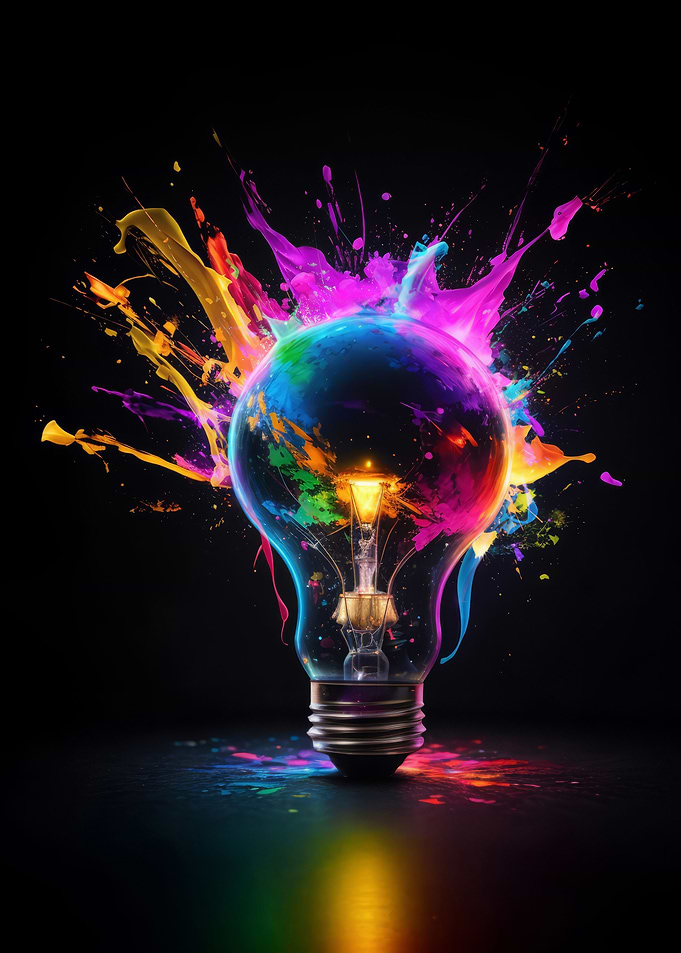 Bulb Splashing Paints
