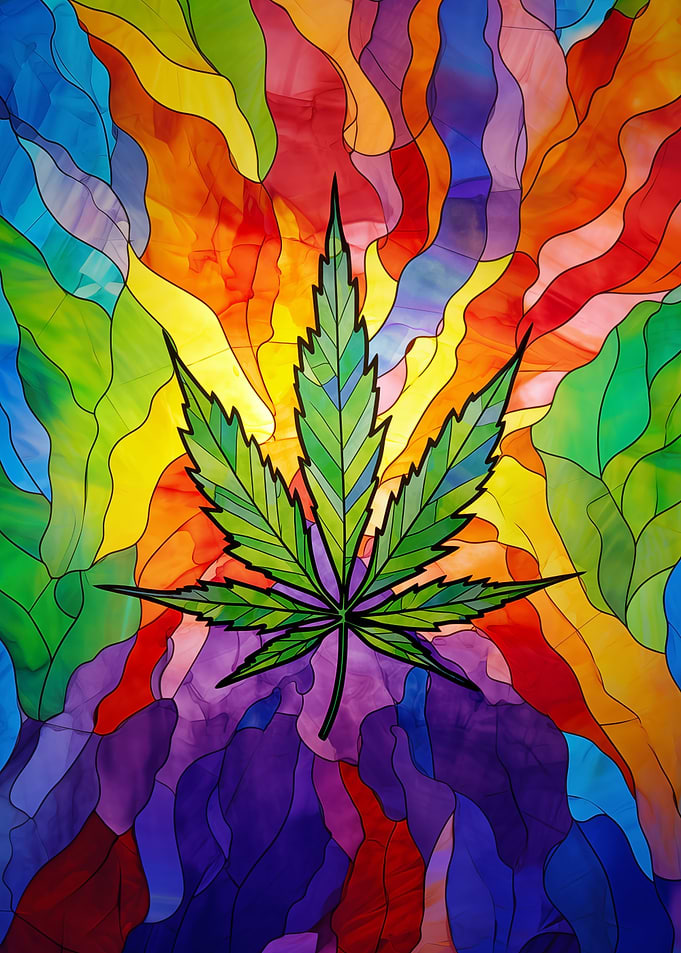 Abstract Colorful Thca Art