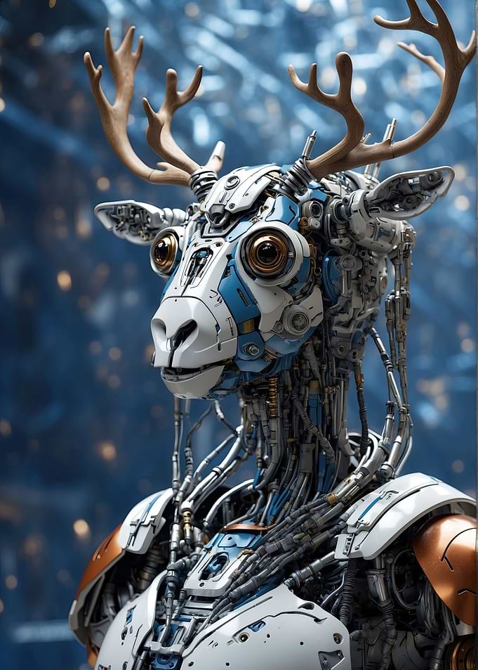 Robotic Christmas Reindeer