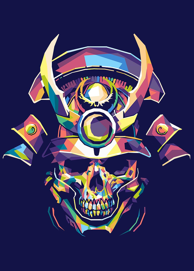 JAPANESE SKULL SAMURAI