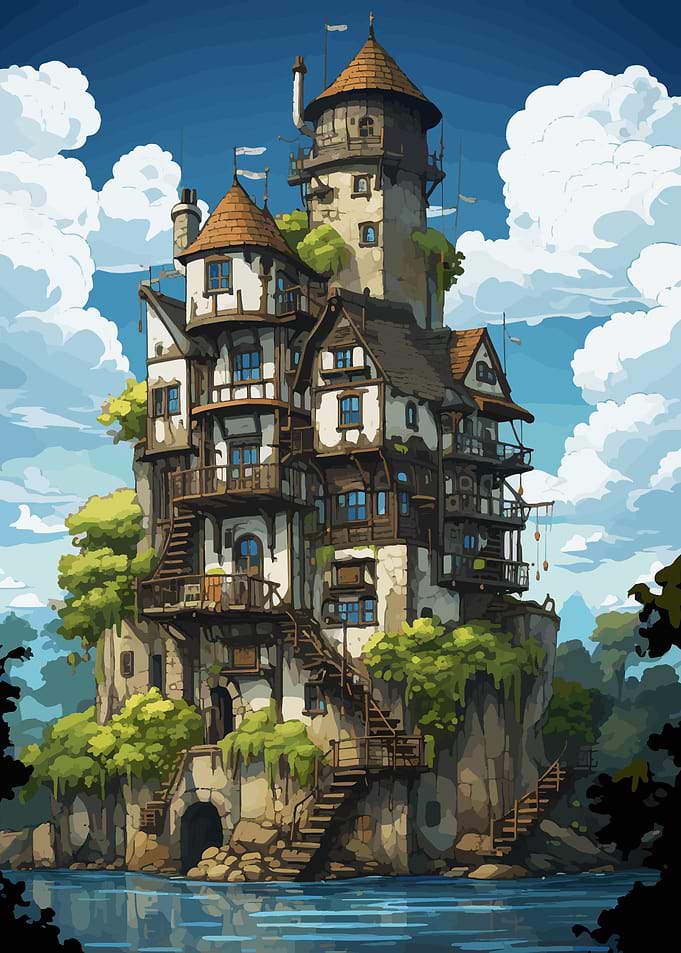 Fantasy medieval House