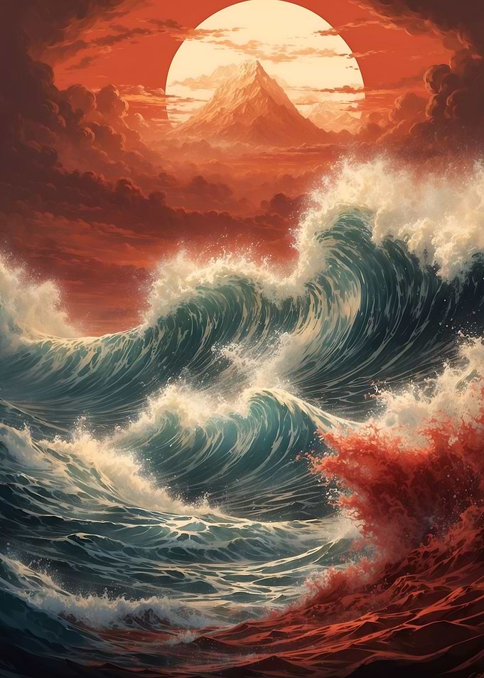 Giant Tsunami waves