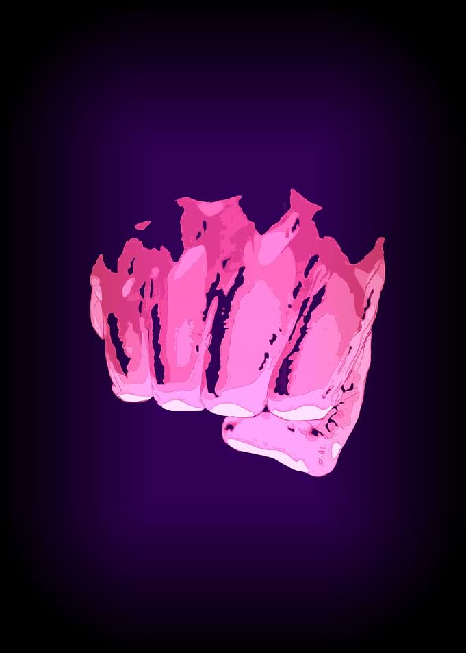 Angry hand