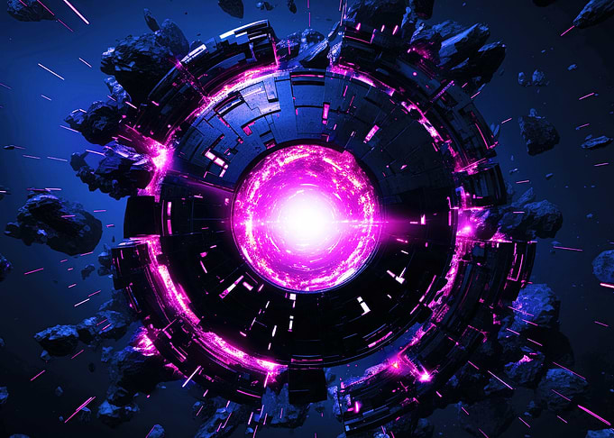 Orbiting Explosion