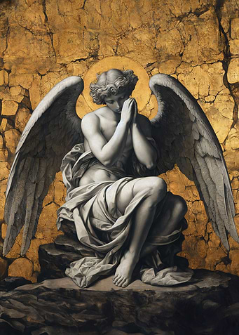 Gold X Praying Angel I