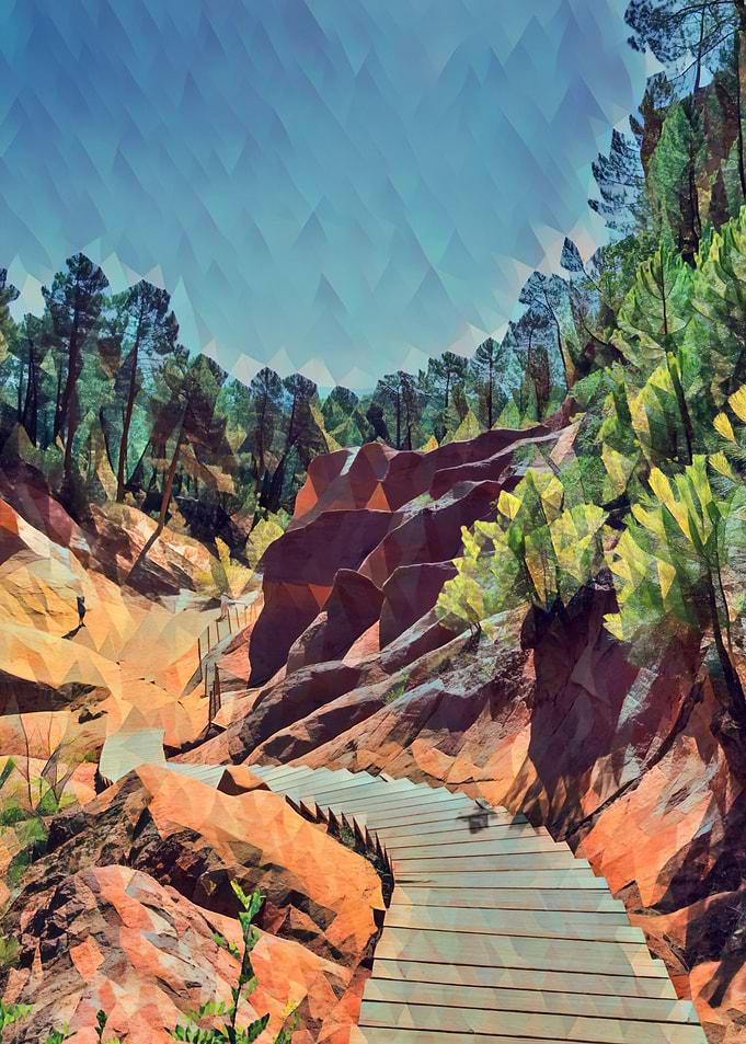 Ocher lands in Luberon