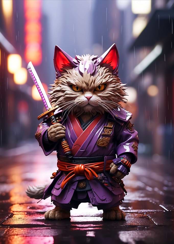samurai cat