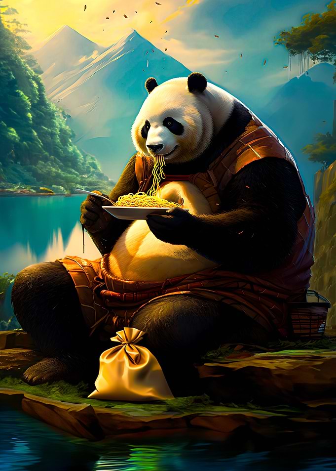 Noodle Munch Panda