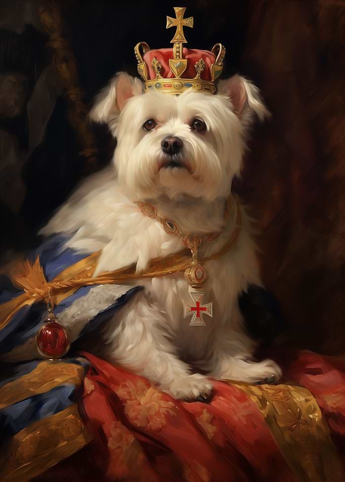 Funny Crowned Dog