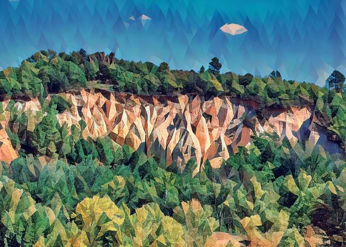 Ocher lands in Luberon