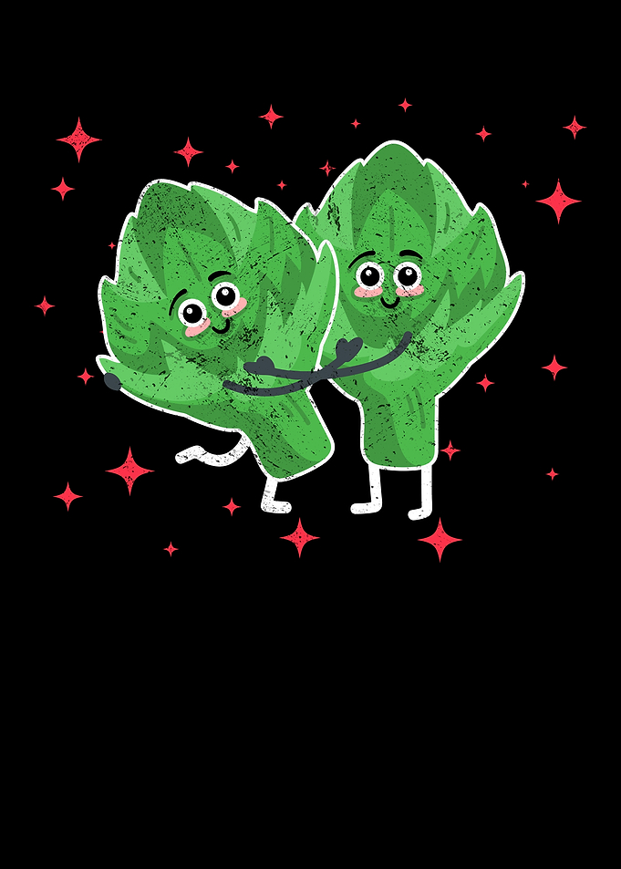 Cute Artichoke Couple