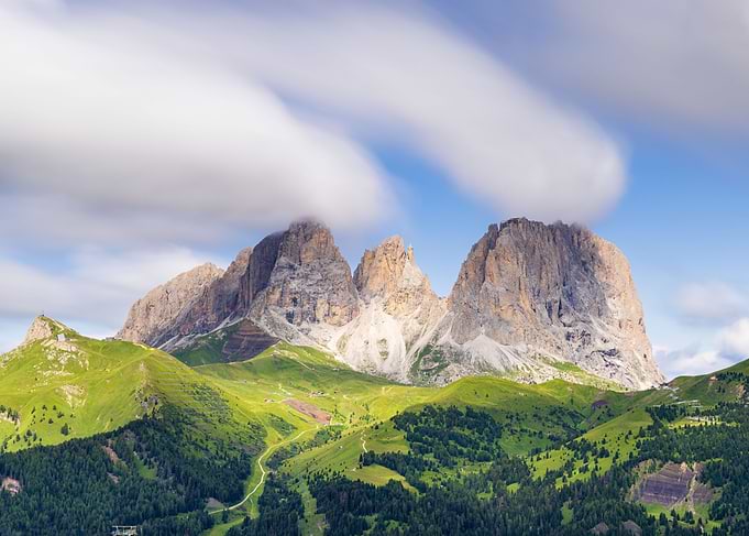 View of Sassolungo