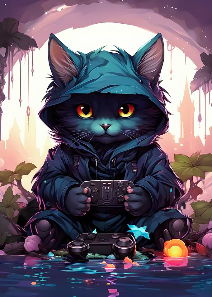 Gaming Cat