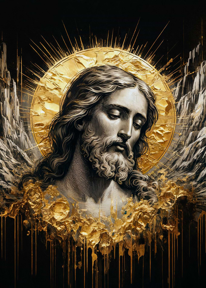 Gold X Jesus Portrait