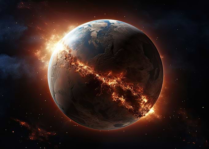 Planet Earth destroyed
