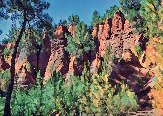 Ocher lands in Luberon