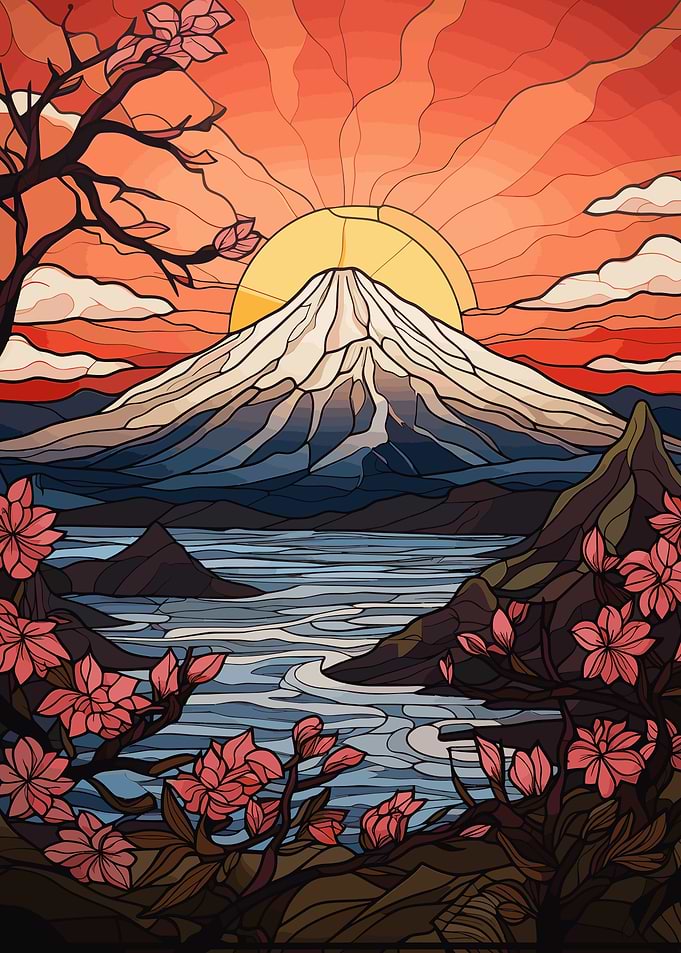 Fuji Mount Glass