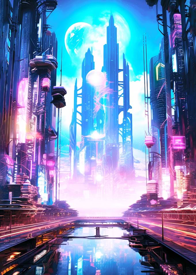 Cyberpunk Synthwave City