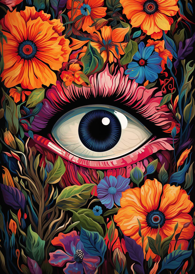 Psychedelic Eye Flowers 03