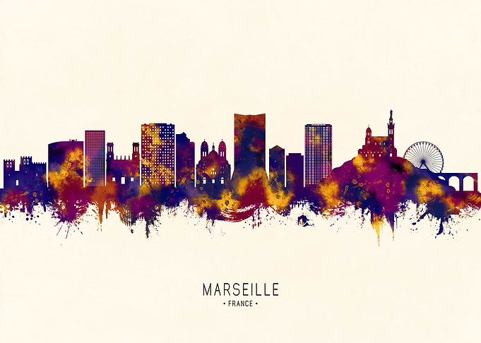 Marseille France Skyline
