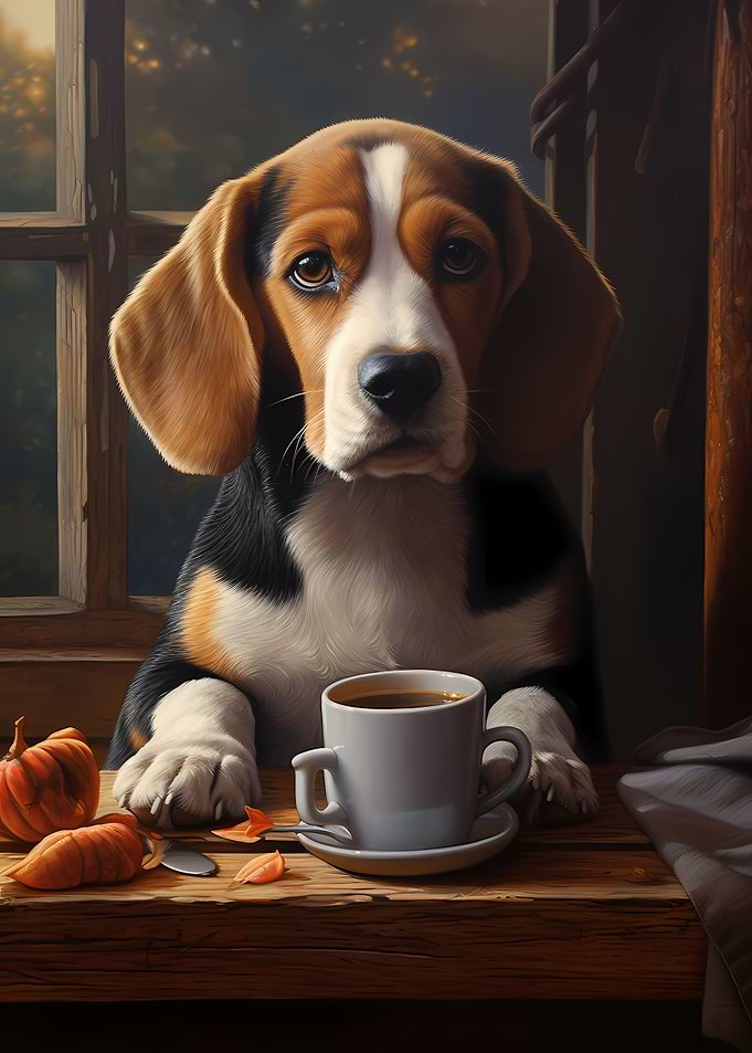 Cute Dog Puppy Coffee Pup