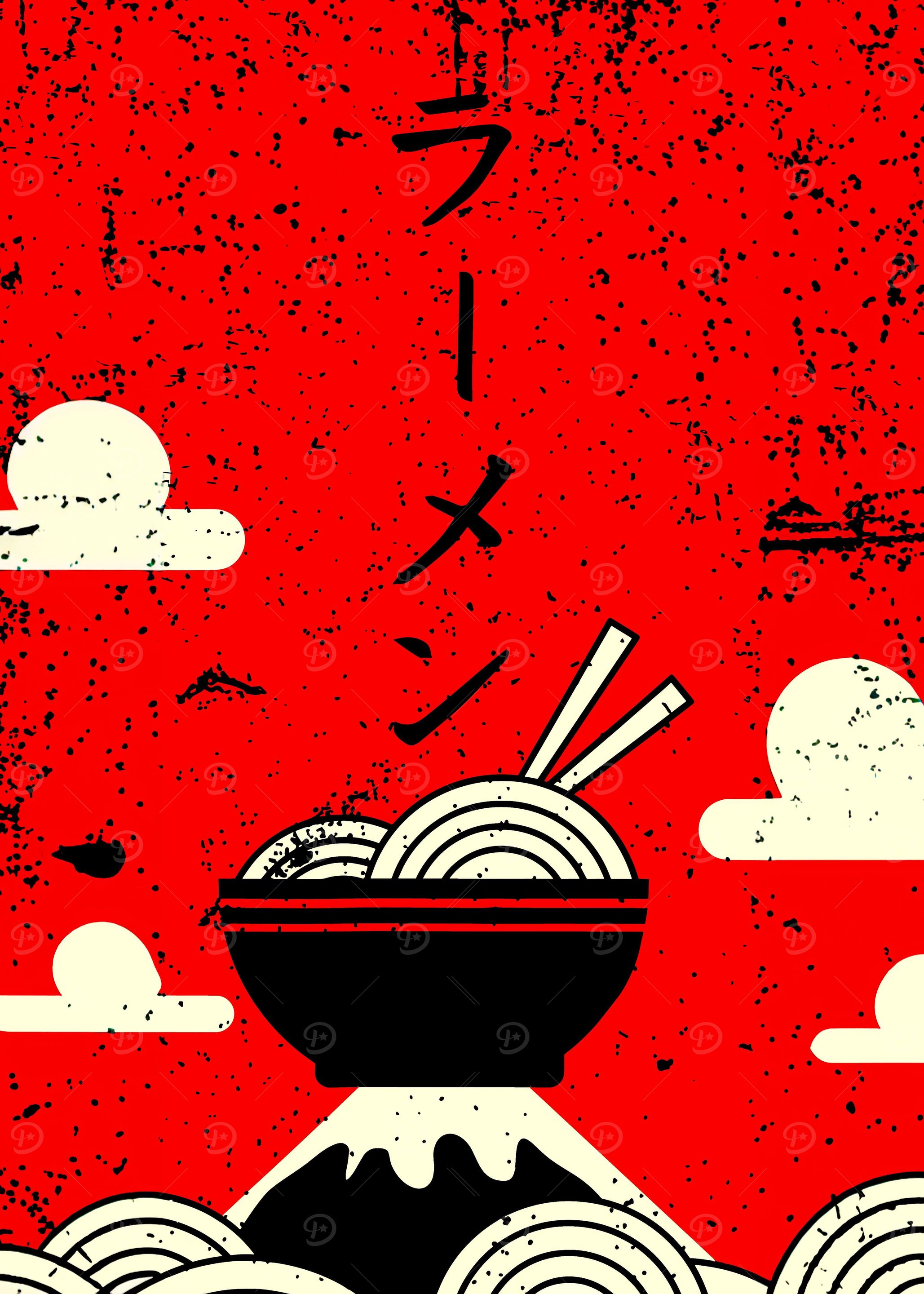 Ramen Noodles Japanese Art