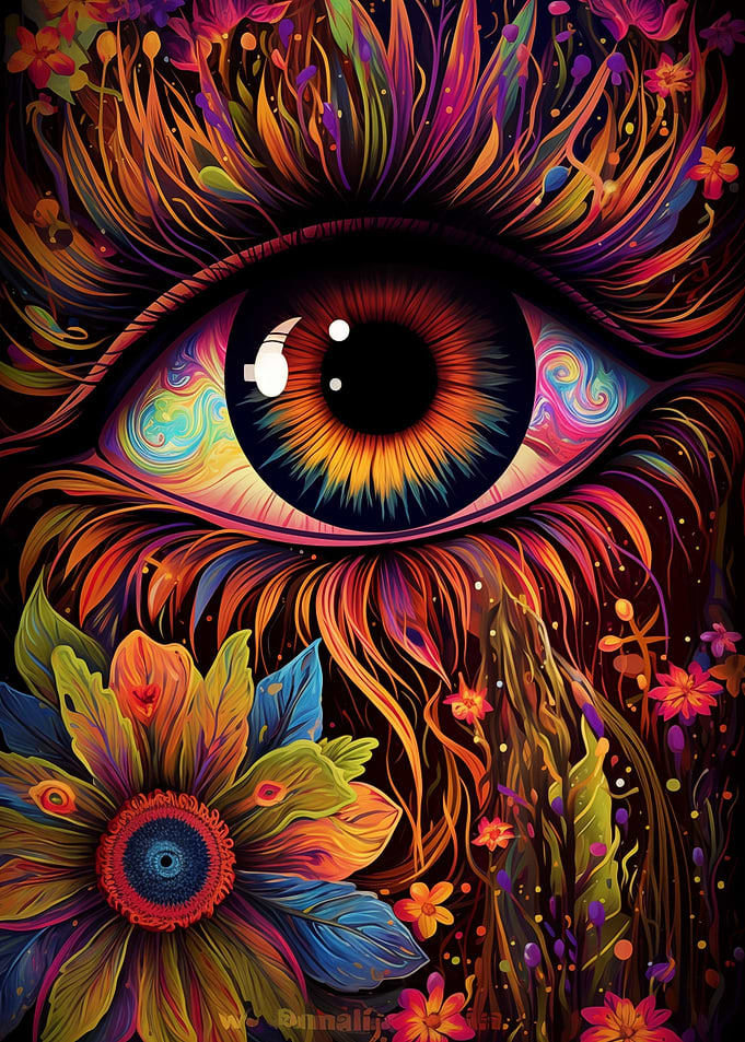 Psychedelic Eye Flowers 05