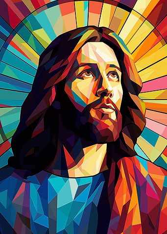 Jesus Christ Stained Glass