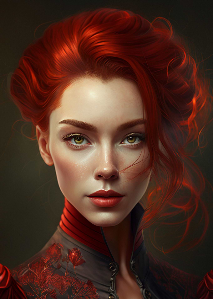 Beautiful Lady in Red
