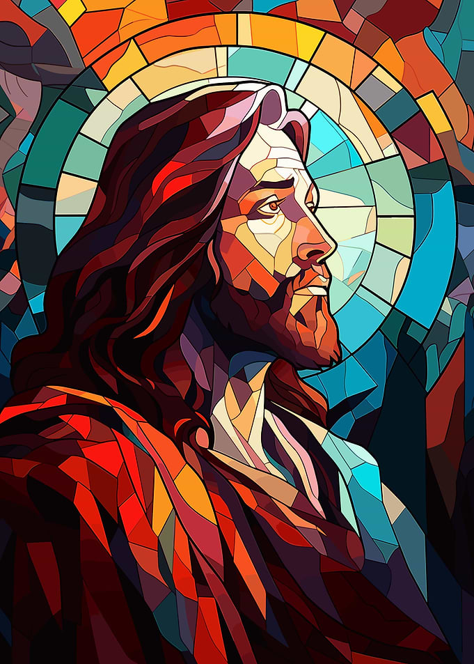 Jesus Christ Stained Glass