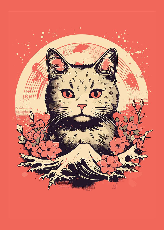 Japanese Cat Samurai