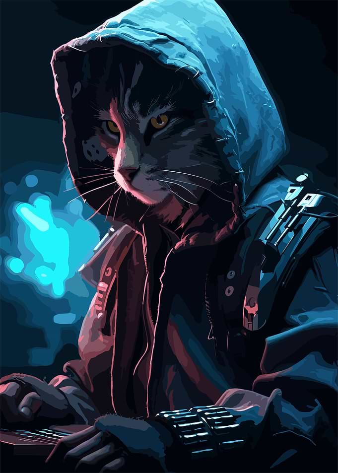 futuristic hacker